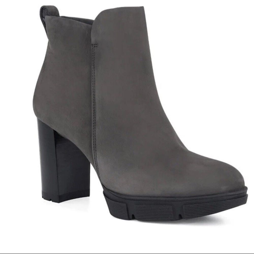 Paul Green Jolie Platform Boot Iron Gray Suede UK Size 6‎ US 8.5